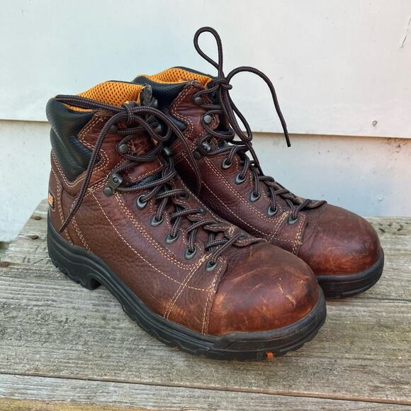 Timberland Pro TiTAN 6" Alloy Safety Toe Work Boots Leather 8.5M - Picture 1 of 7